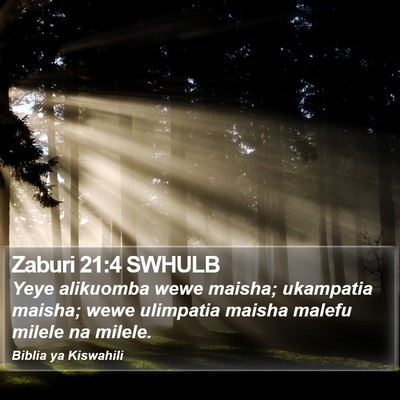 Zaburi 21:4 SWHULB Bible Verse Image