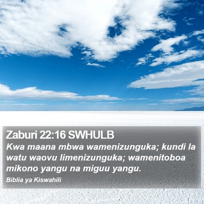 Zaburi 22:16 SWHULB Bible Verse Image