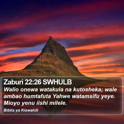 Zaburi 22:26 SWHULB Bible Verse Image
