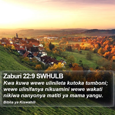 Zaburi 22:9 SWHULB Bible Verse Image
