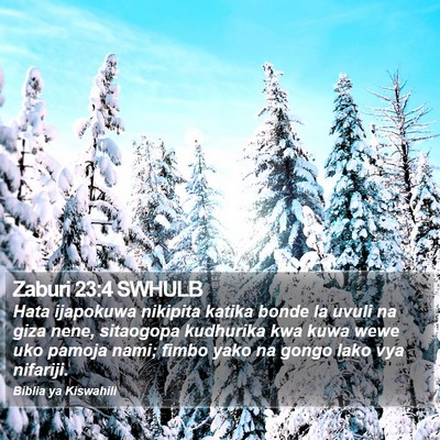 Zaburi 23:4 SWHULB Bible Verse Image