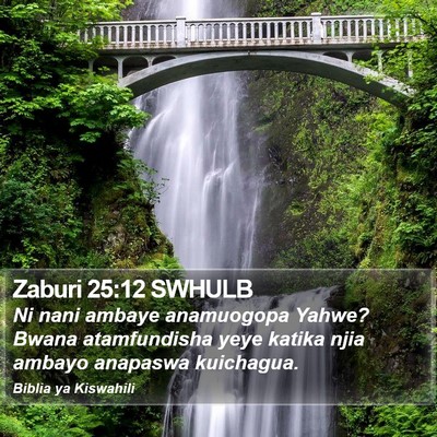 Zaburi 25:12 SWHULB Bible Verse Image