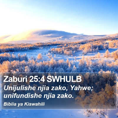 Zaburi 25:4 SWHULB Bible Verse Image