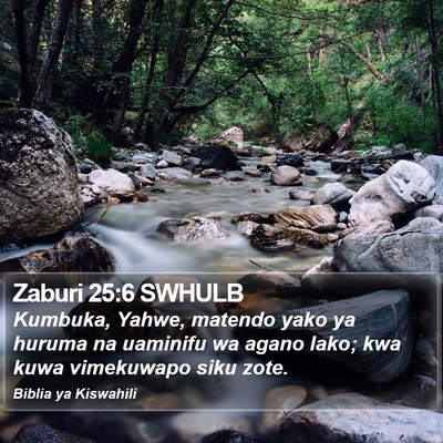 Zaburi 25:6 SWHULB Bible Verse Image