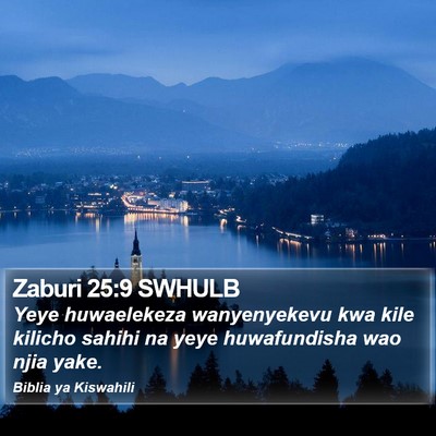 Zaburi 25:9 SWHULB Bible Verse Image