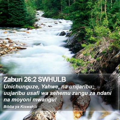 Zaburi 26:2 SWHULB Bible Verse Image