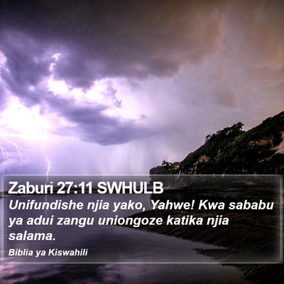 Zaburi 27:11 SWHULB Bible Verse Image