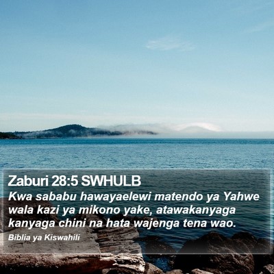 Zaburi 28:5 SWHULB Bible Verse Image