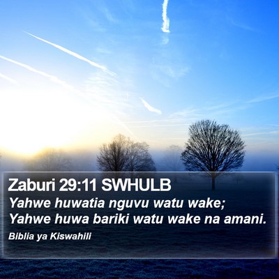 Zaburi 29:11 SWHULB Bible Verse Image