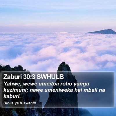 Zaburi 30:3 SWHULB Bible Verse Image