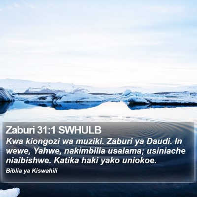 Zaburi 31:1 SWHULB Bible Verse Image