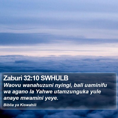 Zaburi 32:10 SWHULB Bible Verse Image