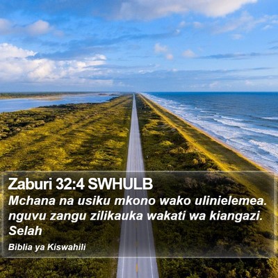 Zaburi 32:4 SWHULB Bible Verse Image
