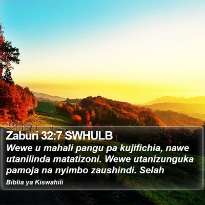 Zaburi 32:7 SWHULB Bible Verse Image