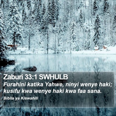 Zaburi 33:1 SWHULB Bible Verse Image