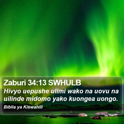 Zaburi 34:13 SWHULB Bible Verse Image