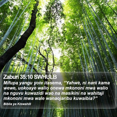 Zaburi 35:10 SWHULB Bible Verse Image