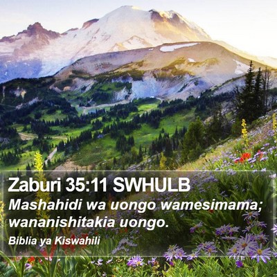 Zaburi 35:11 SWHULB Bible Verse Image