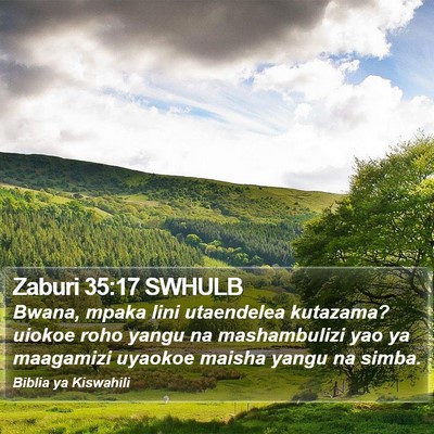 Zaburi 35:17 SWHULB Bible Verse Image