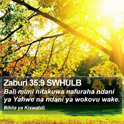 Zaburi 35:9 SWHULB Bible Verse Image