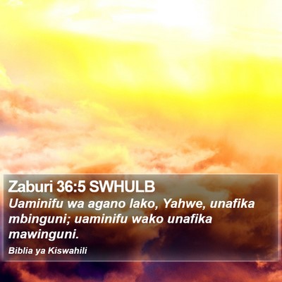 Zaburi 36:5 SWHULB Bible Verse Image