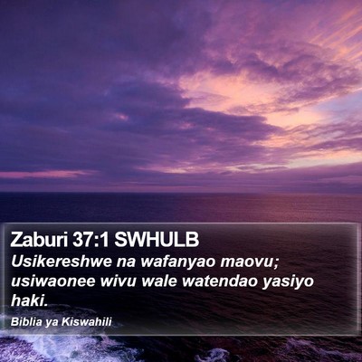 Zaburi 37:1 SWHULB Bible Verse Image