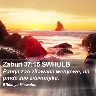 Zaburi 37:15 SWHULB Bible Verse Image