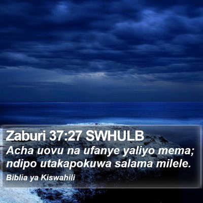 Zaburi 37:27 SWHULB Bible Verse Image