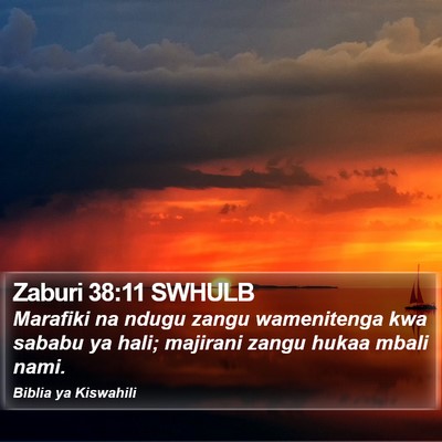 Zaburi 38:11 SWHULB Bible Verse Image