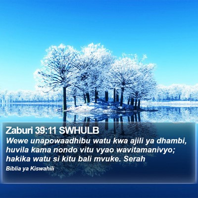Zaburi 39:11 SWHULB Bible Verse Image