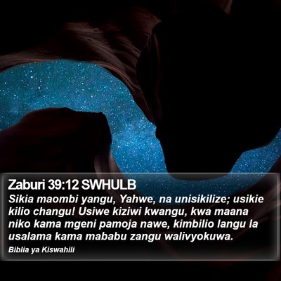 Zaburi 39:12 SWHULB Bible Verse Image