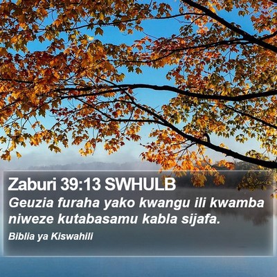 Zaburi 39:13 SWHULB Bible Verse Image