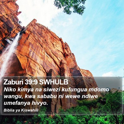 Zaburi 39:9 SWHULB Bible Verse Image