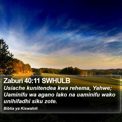 Zaburi 40:11 SWHULB Bible Verse Image