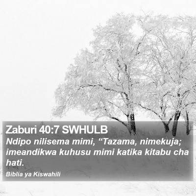 Zaburi 40:7 SWHULB Bible Verse Image
