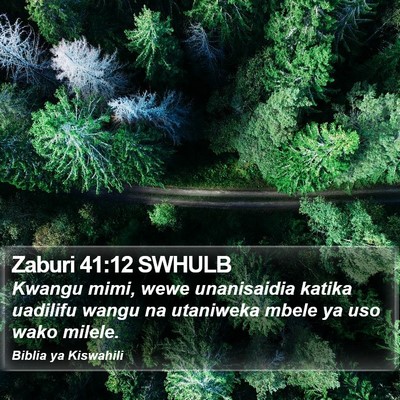 Zaburi 41:12 SWHULB Bible Verse Image