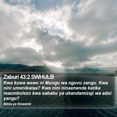 Zaburi 43:2 SWHULB Bible Verse Image
