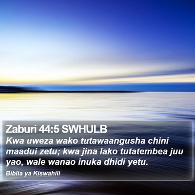 Zaburi 44:5 SWHULB Bible Verse Image