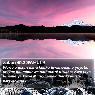 Zaburi 45:2 SWHULB Bible Verse Image