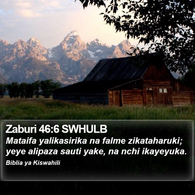 Zaburi 46:6 SWHULB Bible Verse Image