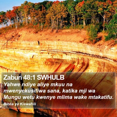 Zaburi 48:1 SWHULB Bible Verse Image