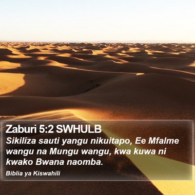 Zaburi 5:2 SWHULB Bible Verse Image