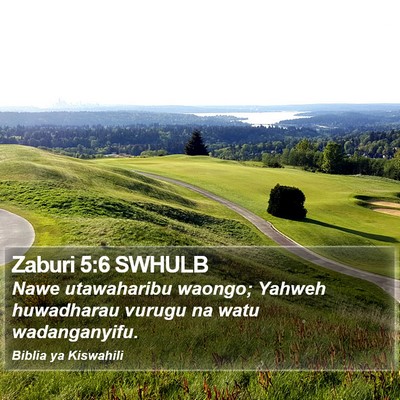 Zaburi 5:6 SWHULB Bible Verse Image