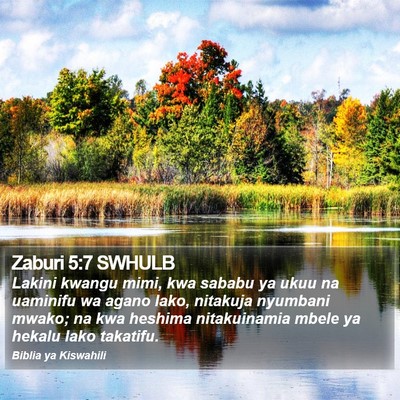 Zaburi 5:7 SWHULB Bible Verse Image