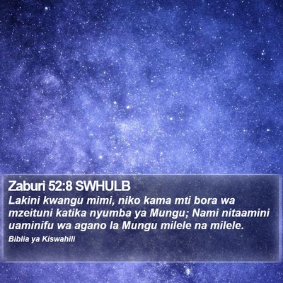 Zaburi 52:8 SWHULB Bible Verse Image