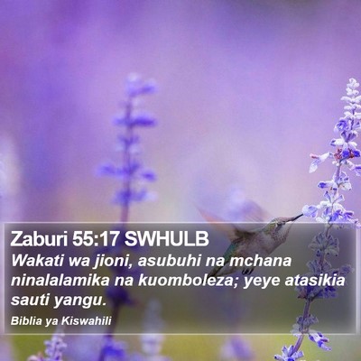 Zaburi 55:17 SWHULB Bible Verse Image