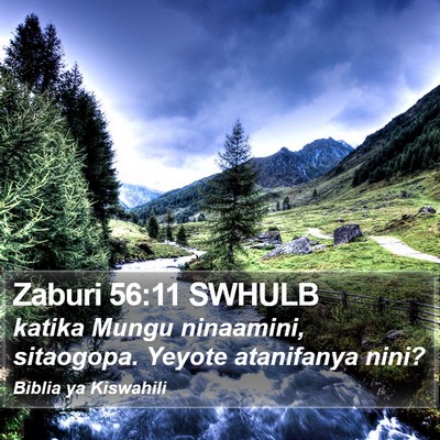 Zaburi 56:11 SWHULB Bible Verse Image