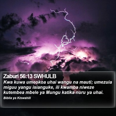 Zaburi 56:13 SWHULB Bible Verse Image