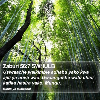 Zaburi 56:7 SWHULB Bible Verse Image