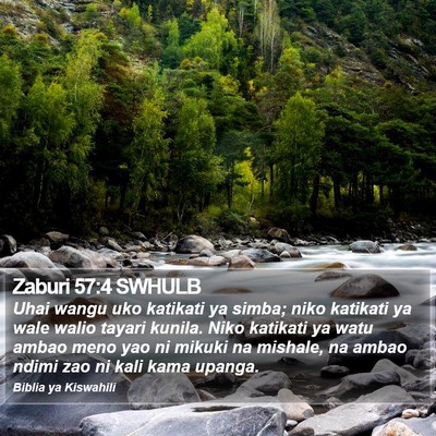 Zaburi 57:4 SWHULB Bible Verse Image